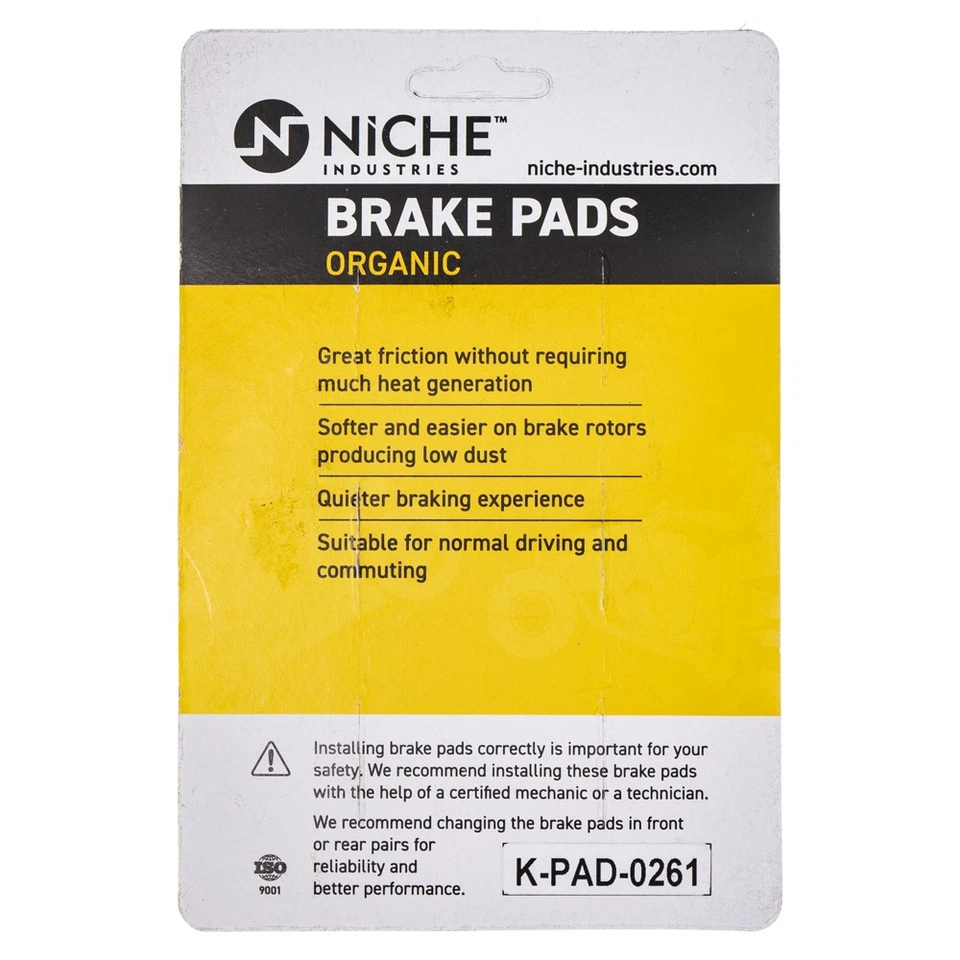 NICHE Brake Pad Set for Suzuki Katana 600 Kawasaki Vulcan Front Rear Organic - Image 4 of 4