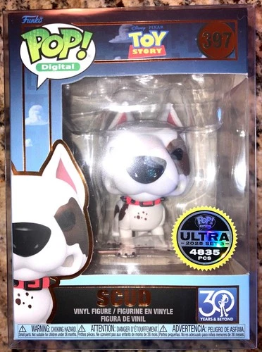 Funko Pop Digital Exclusive Toy Story SCUD LE 4,835 Pcs + Protector In Hand New