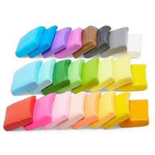 24 Colors Polymer Clay, Oven Bake Modeling for DIY Crafts