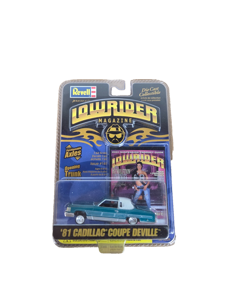 A Revell Lowrider Magazine 1981 Cadillac Coupe DeVille 1/64 A Revell Lowrider Magazine 1981 Cadillac Coupe DeVille 1/64