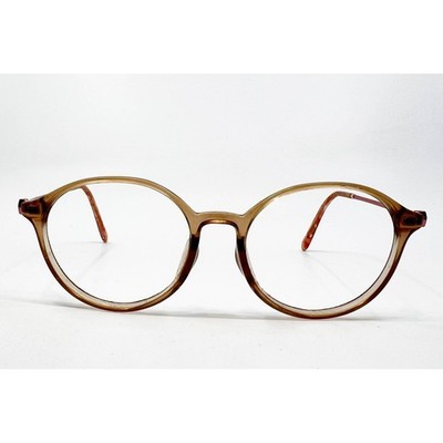Jill Stuart Eyeglasses Womens Brown Gold JS0200612C Round 50-16-140