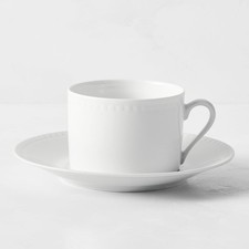 Apilco Beaded Hemstitch Cups Saucers 44638