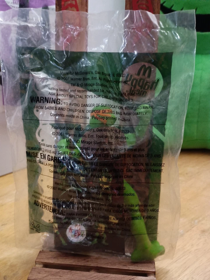 Figura Raphael Tortugas Ninja Mutantes Adolescentes 2007 McDonalds Happy Meal Juguete TMNT Foto 2 de 2
