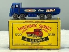 matchbox Lesney 1959 #20B ERF Truck,GPW, code 1 v.n.Mint boxed all original