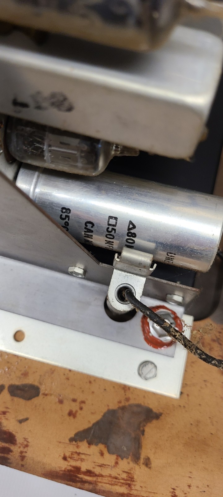 Vintage Dumont Tube AM/FM Radio Reciever Untested W/ Turntable Base