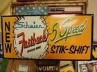 RARE VINTAGE SCHWINN BICYCLE ADVERTISING PORCELAIN METAL SIGN 30" X 15"