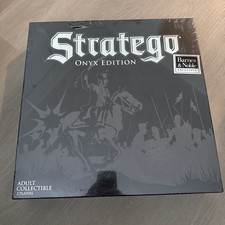Stratego Board Game Onyx Edition Chess Strategy War Wood 100 Complete