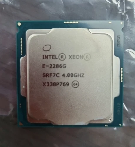 Intel Xeon E-2286G 4.0 GHz 6-Core (SRF7C) Processor. 