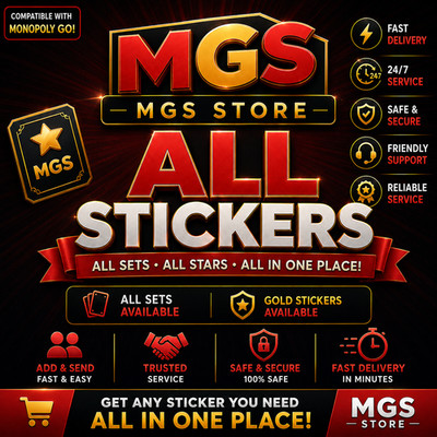 Monopoly GO 1 - 6 Star   ALL STICKERS / PARTNER EVENT - FASTEST/CHEAPEST-GOLD 
