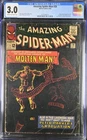 AMAZING SPIDER-MAN 28 CGC 3.0 1ST APPEARANCE & ORIGIN MOLTEN MAN Comic 1965 OW-W