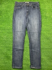 Levis 721 High Rise Skinny Jeans Womens 28 Dark Wash Blue Denim 5 Pockets