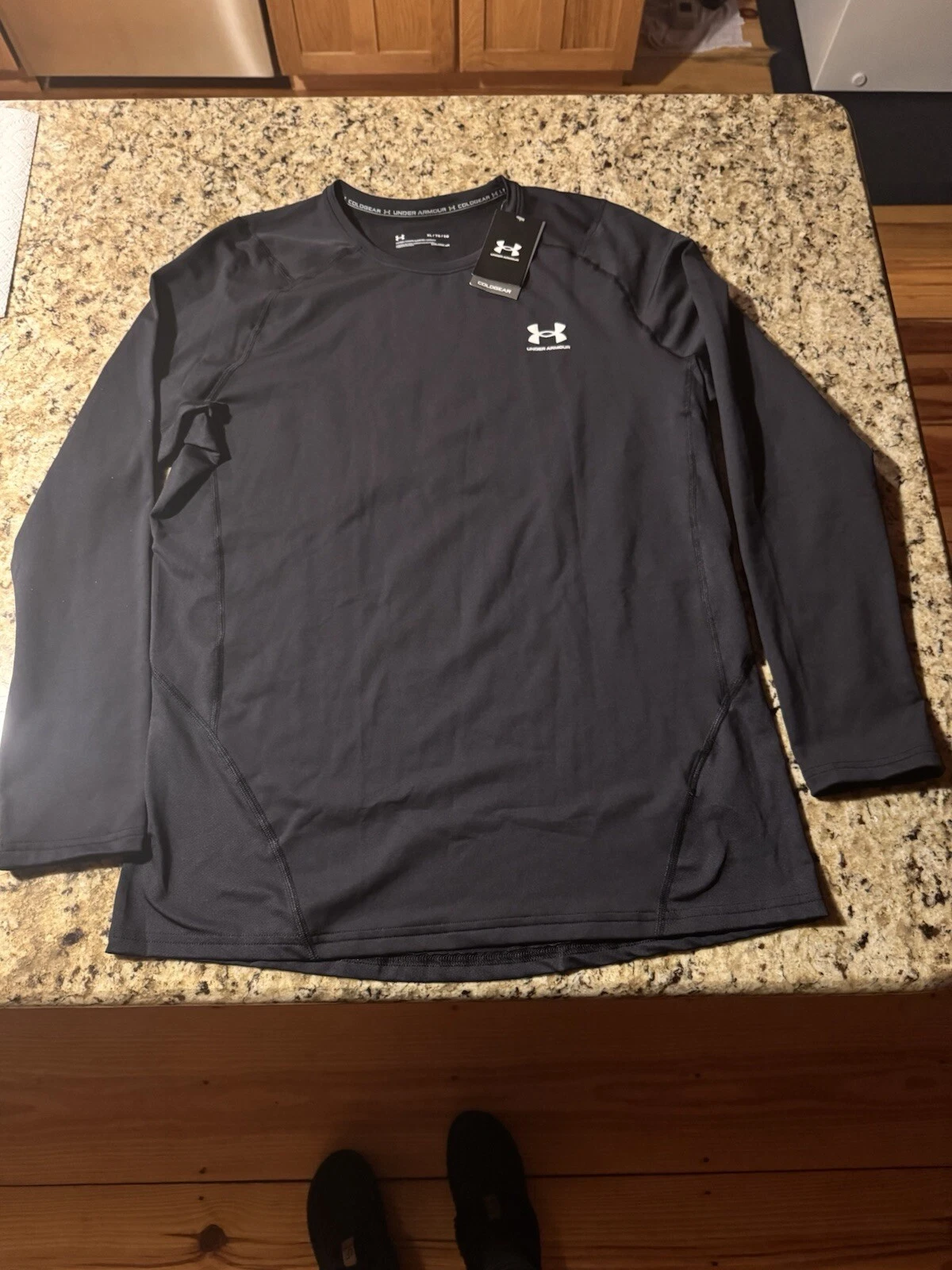 Under Armour Men's UA ColdGear® Fitted Long Sleeve Tee XL Navy