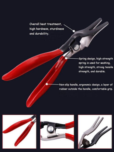 Angled Auto Fuel Vacuum Line Tube Hose Remover Separator Pliers Pipe Tool - Foto 2 di 10