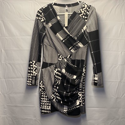 Order plus Top Women's Size Small 14''Across 32''Long Black White