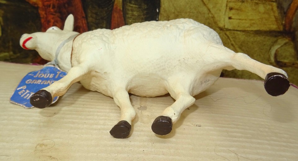 SUPERBE RARE ÉLÉPHANT ancien avec son cornac Petitcollin celluloïd EUR
