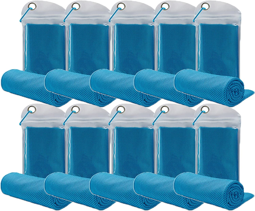 Cooling Towels 40 Pack – 40"x12", 160gsm, Super Absorbent Quick Cold Towels For Sports, Gym, Outdoor Work
