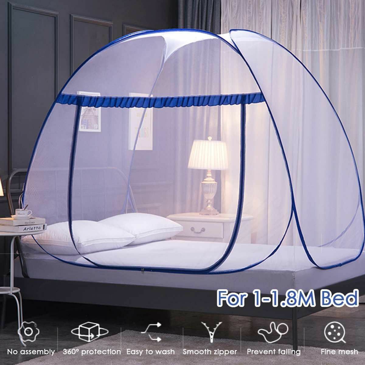 Pop Up Mosquito Net Portable Automatic Foldable Breathable Netting Home Klasyczny, 2022