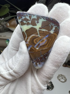 Large Double Sided Translucent Polished Boulder Opal Collectors Specimen