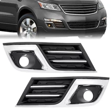 Pair Fog Light Bezel Trim Covers For Chevrolet Traverse 2013-2017 #GM1039150