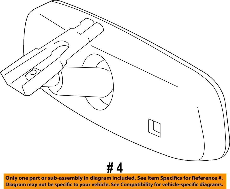 Espejo retrovisor interior delantero central usado se adapta a: Toyota Rav4 2008 gasolina manu Foto 4 de 4