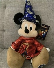 Disney Fantasia 80th Mickey Mouse Sorcerer Sequined Plush New with Tag