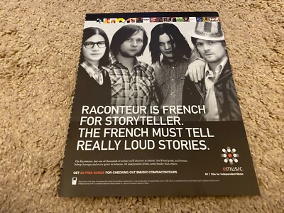 VBK4 ADVERT 11X8 RACONTEUR - EMUSIC - EMUSIC.COM/RACONTEURS