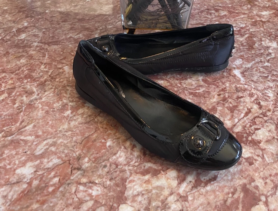 TOD’S TOD'S Ballerine slip on donna nere in vernice e raso 38 5 US 8 5 usate in ottime condizioni! $495