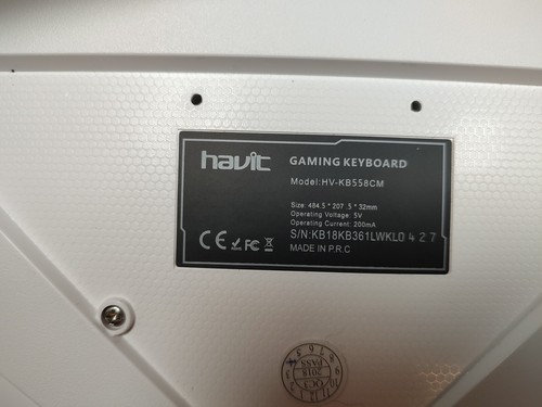 Gaming Keyboard Magic Eagle Havit Rainbow Backlit Model HV-KB558CM White - Picture 5 of 5
