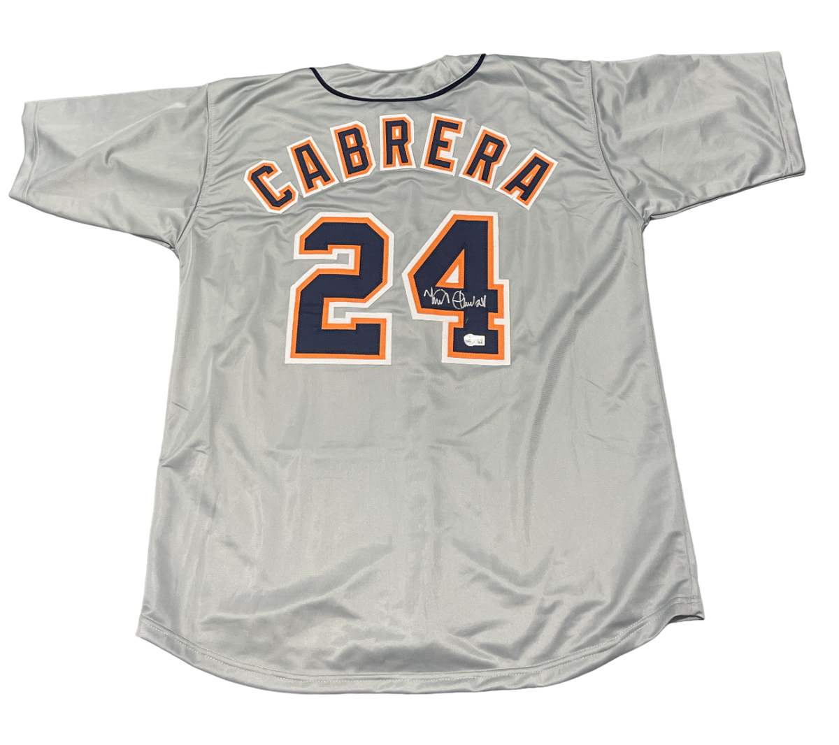 Miguel Cabrera Signed Detroit Tigers Custom Jersey Beckett Witness