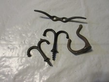 Lot of 4 Vintage Wall Hooks Coat Hat Clothes Hangers
