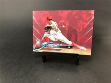 2018 TOPPS UPDATE SERIES JEFRY MARTE RED SP 28/50 LOS ANGELES ANGELS