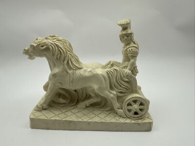 Roman Chariot Horses Decorative 4.5 Inches