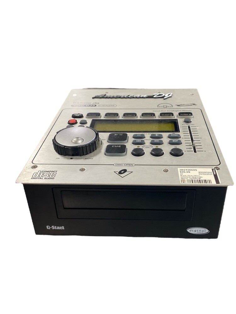 American DJ Pro-DJ3 DJ CD Player | Silver | Professional DJ