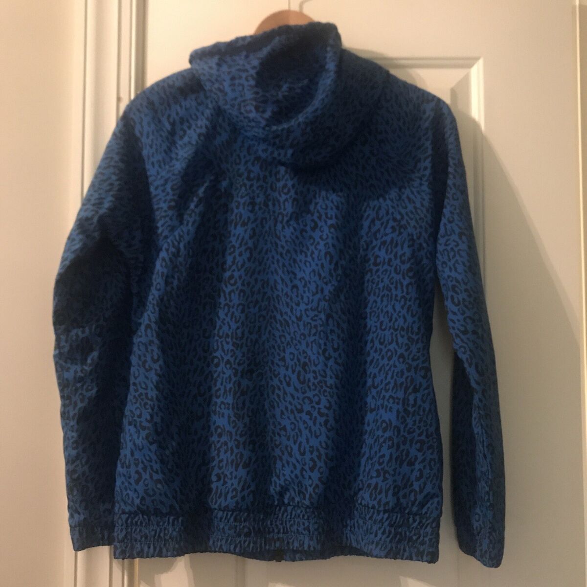 Adidas Originals Supergirl Jacket Leopard Blue Track Top Adidas Originals Supergirl Jacket Leopard Blue Track Top
