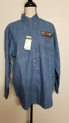 Blue Generation Denim Shirt Small Button Down  Hickory Farms