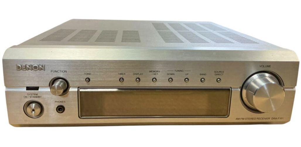 Denon DRA-F101 AM/FM Stereo Receiver Silver Audio | eBay