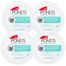 (Pack of 8) Pond's Light Moisturizer Cream,Vitamin E 2.53 Fl Oz Each