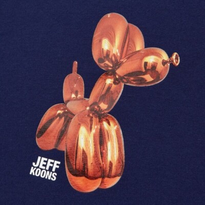 Jeff Koons UT  T-Shirt - Balloon Dog Orange - Uniqlo Navy XXS Men