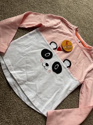 Chipmunks Mädchen T-Shirt Panda Bär 2-3 Jahre