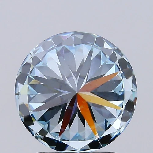 IGI CERTIFIED LAB GROWN DIAMOND CVD ROUND CUT FANCY BLUE COLOR VS1 CLARITY 1 CT - Image 3 of 4