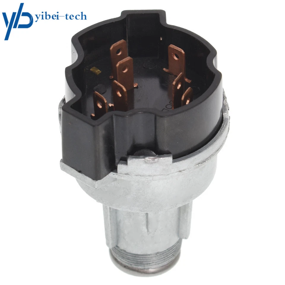 Interruptor de arranque del cilindro de bloqueo de encendido en el tablero con llaves para Chevrolet GMC 1967-79 Foto 3 de 4