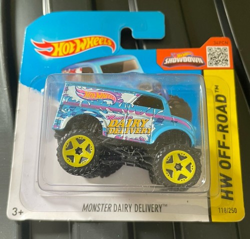 Hot Wheels 2015 HW Off-Road Monster Dairy Delivery (Monster Truck) 118/250, Blue