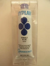 Grumbacher Hyplar, Cobalt Blue, HO49, Acrylic Polymer Plastic Color, 2 fl oz