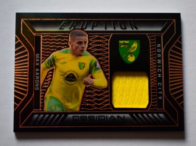 Panini Obsidian 21/22 - Max Aarons Patch - Orange Eruption /50 - Norwich 