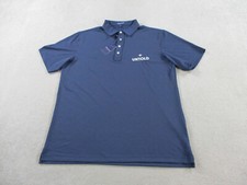 Peter Millar Polo Shirt Mens XL Navy Blue Crown Crafted Performance Mesh Soul