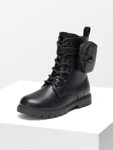 Kinder Stiefeletten Mädchen Reitstiefel seitlicher Reißverschluss Kunstleder Kurzstiefel - Bild 8 von 13