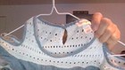 PRETTY DENIM/LACE COTTON RUFFLE OFF SHOULDER DRESS Cat & Jack M (7/8) GOOD COND — photo 5