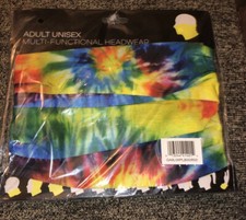 Face Mask Tie Dye Gaiter Multi Functional Headwear - 12 Ways to Wear. NIP