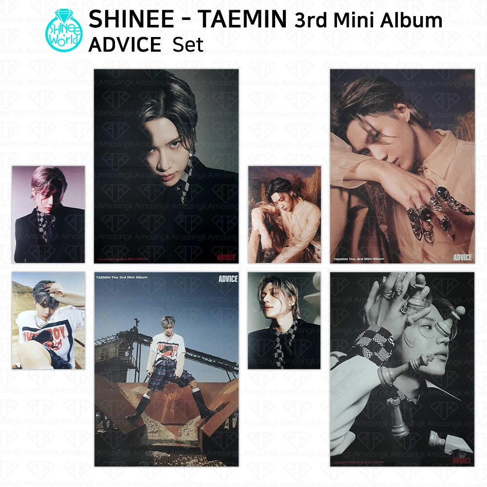 SHINee Taemin 3rd Mini Album Advice Official Postcard Folded Poster KPOP K-POP