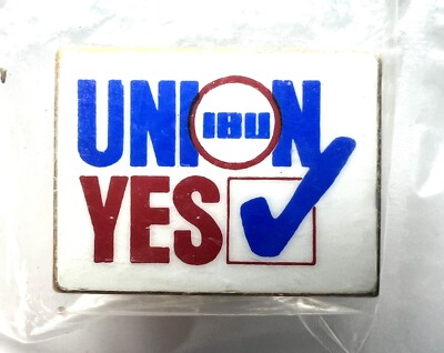 IBU Inlandboatmans Union Hat Lapel Sweater Vest Pinback MADE IN USA